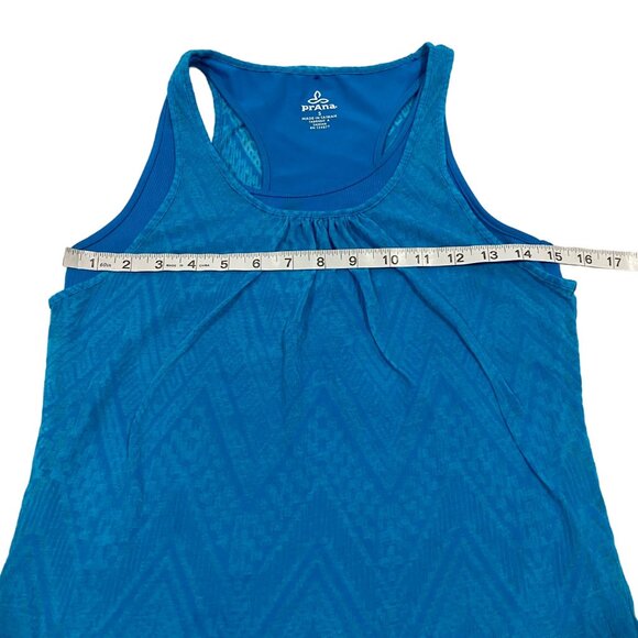 prAna Electric Blue Mika Double Layer Racerback Tank Top Size‎ S - Picture 7 of 9